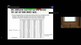 Session 13: Dealing with uncertainty and more project analyses