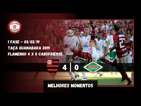 Flamengo 4 x 0 Cabofriense - TAÇA GUANABARA 2019 - Melhores Momentos