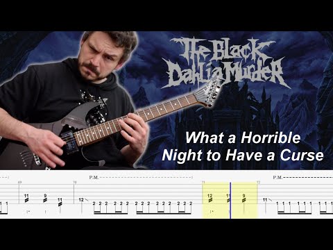 What A Horrible Night To Have A Curse - TBDM - Guitar Cover and Tabs - Instrumental