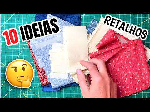 10  IDEIAS INCRÍVEIS PARA FAZER COM RETALHOS DE TECIDO | show de artesanato