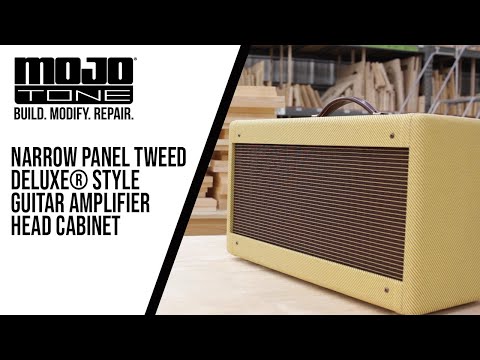 Mojotone Fender Tweed Deluxe Style Head Guitar Amp Cabinet With Lacquered Tweed Finish image 5