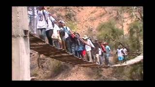 preview picture of video 'Puente colgante. Santa Cruz Tejalpa.'