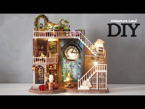 [4K] Magic House - Workshop || DIY Miniature Dollhouse Kit-Harry Potter - Relaxing Satisfying Video
