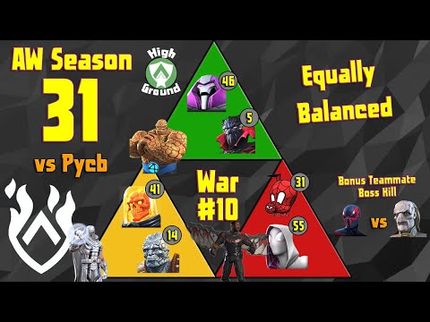 Alliance War Season 31 War #10 vs Pycb - Equally Balanced on Attack