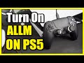 How to Enable Auto Low Latency Mode on PS5 Console (Fix Input Lag)