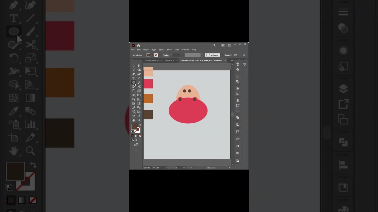 Adobe illustrator tutorial Cow vector  #adobesoftware #adobeillustrator #adobeillustratorcc