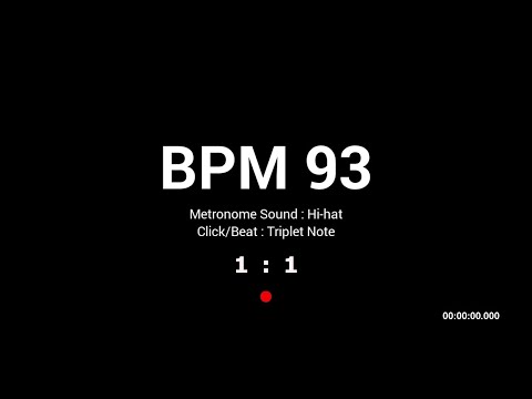 Metronome BPM 93 / Hi-hat / Triplet