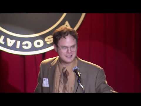 The Office - Dwight funny dictator speech scene.