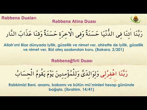 Rabbenâ Duaları (Rabbena Atina, Rabbenağfirli)