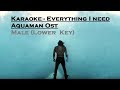 Karaoke - Everthing I Need - Aquaman ost (Male Lower key with lyrics)