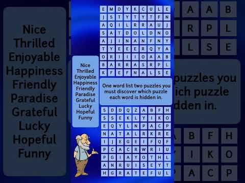 Find your way through this fun and challenging word search puzzle!