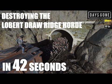 Days Gone PS5 - THE LOBERT DRAW RIDGE HORDE - Destroying This 300 Strong Horde In 42 Seconds