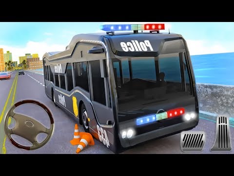US Police Bus Parking - Coach Bus Driving Simulator | Android Gameplay