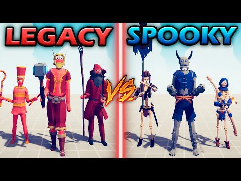 LEGACY TEAM vs SPOOKY KINGDOM - Totally Accurate Battle Simulator | TABS