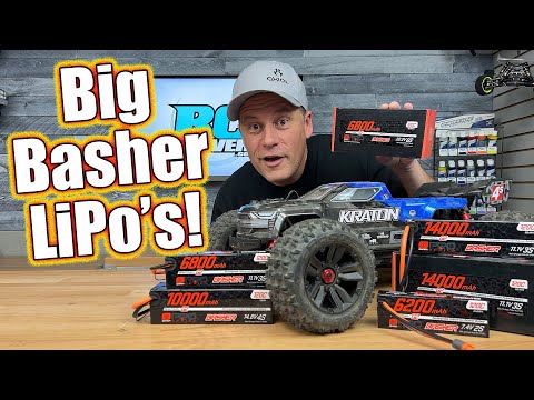 BIG RC Car Power! Spektrum Basher LiPo Batteries