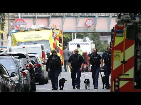 Improvised bomb explodes on packed London commuter train injuring dozens