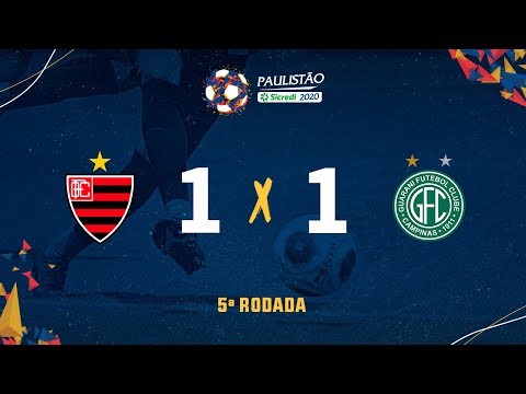 Oeste 1 x 1 Guarani- 5ª rodada do Paulistão Sicredi 2020