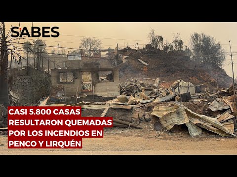 Estiman en 5.800 las casas quemadas en Lirquén y Penco por los incendios forestales en el Biobío