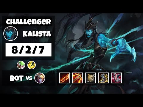 Kalista 11.14 Gameplay Challenger Replay Bot Lane - S11 (8/2/7) - NA
