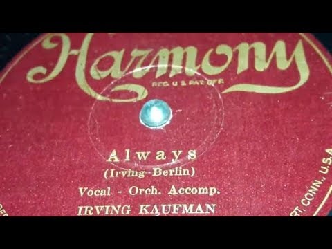 Irving Kaufman - Always (1926)