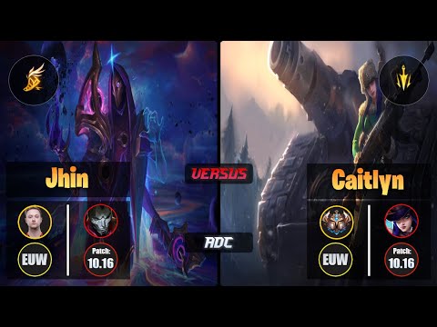 Rekkles JHIN (ADC) [Fleet Footwork] VS CAITLYN - Challenger EUW Patch 10.16