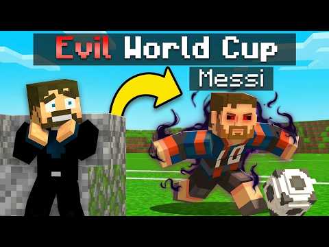 Transforming into Evil Messi in Minecraft