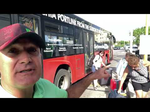 Port of Civitavecchia to Train Station using Port Bus