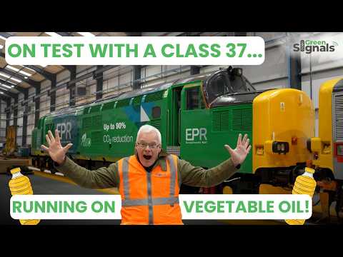 Class 37 test running on HVO! With cab ride!