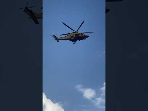 Pegaso in soccorso sopra la spiaggia dell'Innamorata