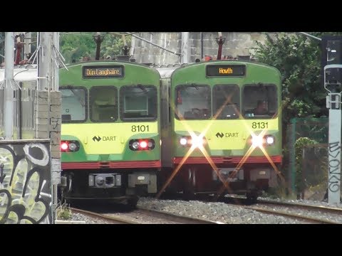 Irish Rail 8100 Class Dart Trains x 2 - Booterstown Station, Dublin