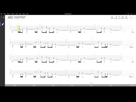 Canzoni Stonate ( Gianni Morandi ) ,Tablatura e base Senza Basso - Backing bass track - NO BASS