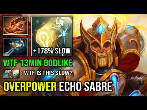 Echo Sabre Omniknight is Just Overpower | WTF 13Min Godlike +178% Move Slow Brutal Hammer Dota 2