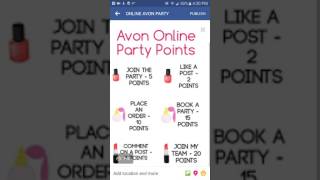 Avon ONLINE facebook party