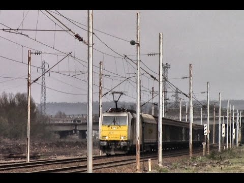 ECR 186 179-8 (Bombardier TRAXX F140 MS) mit einem Güterzug in Forbach - Cocheren