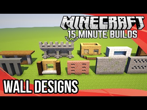 Welsknight Gaming - Minecraft 15-Minute Builds: Wall Designs