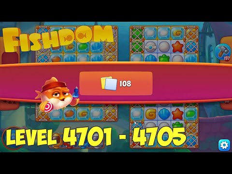 Fishdom level 4701 4702 4703 4704 4705 🐠 Gameplay Walkthrough (Android, iOS) Playrix