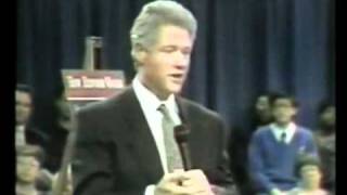Hermain Cain Educates Clinton on Economics in 1994 HC Town Hall Forum