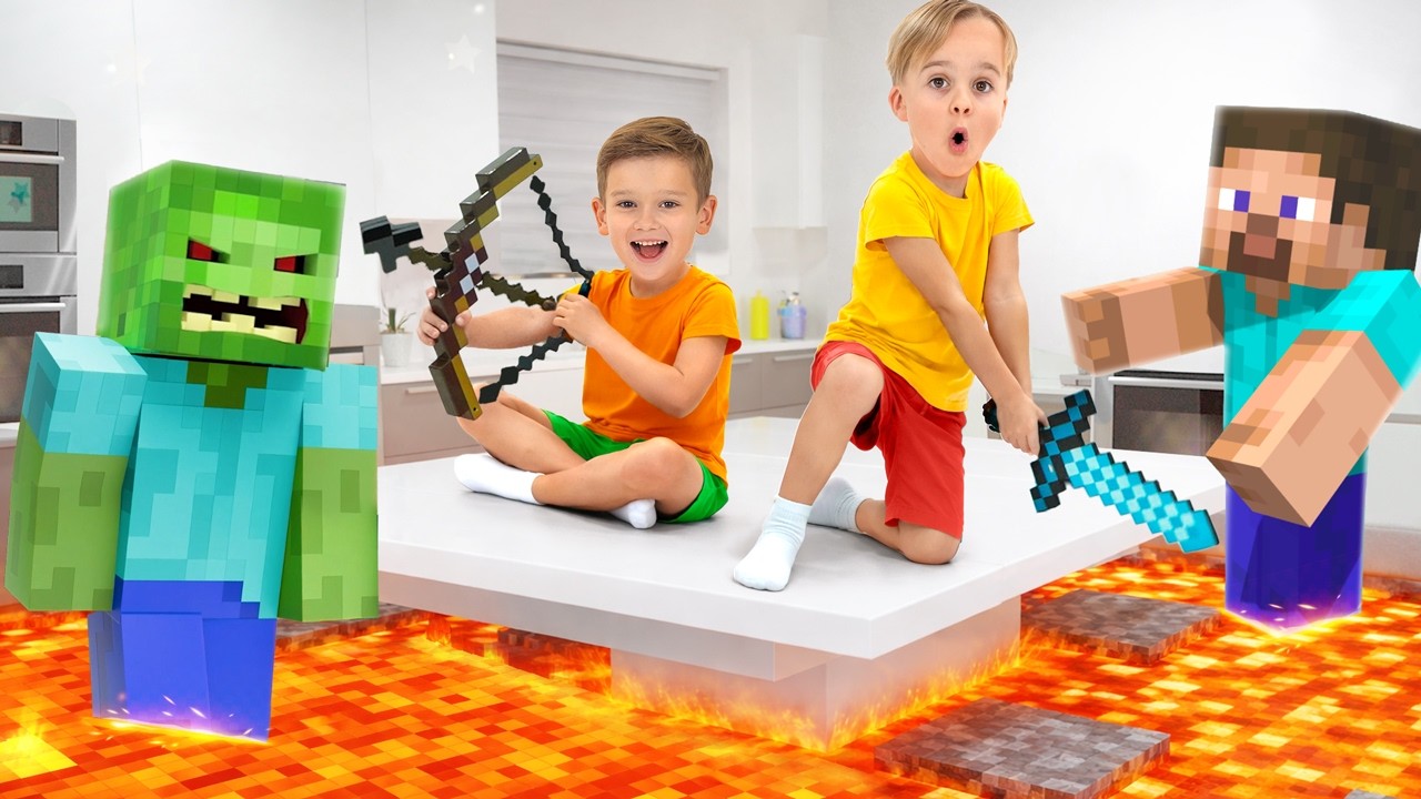 Trapped in the Block World - Funny Escape Adventures for kids