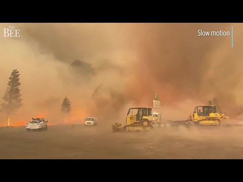 A 'Firenado'  Wreaks Havoc With Whirling Flames In California’s Tennant Fire