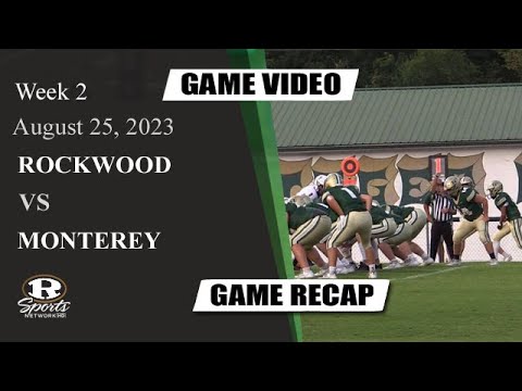 RHS Tiger Football - Rockwood Vs. Monterey Week 2 Game (8/25/2023)