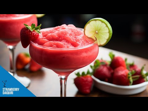 The Ultimate Strawberry Daiquiri Cocktail - Quick and Easy Recipe