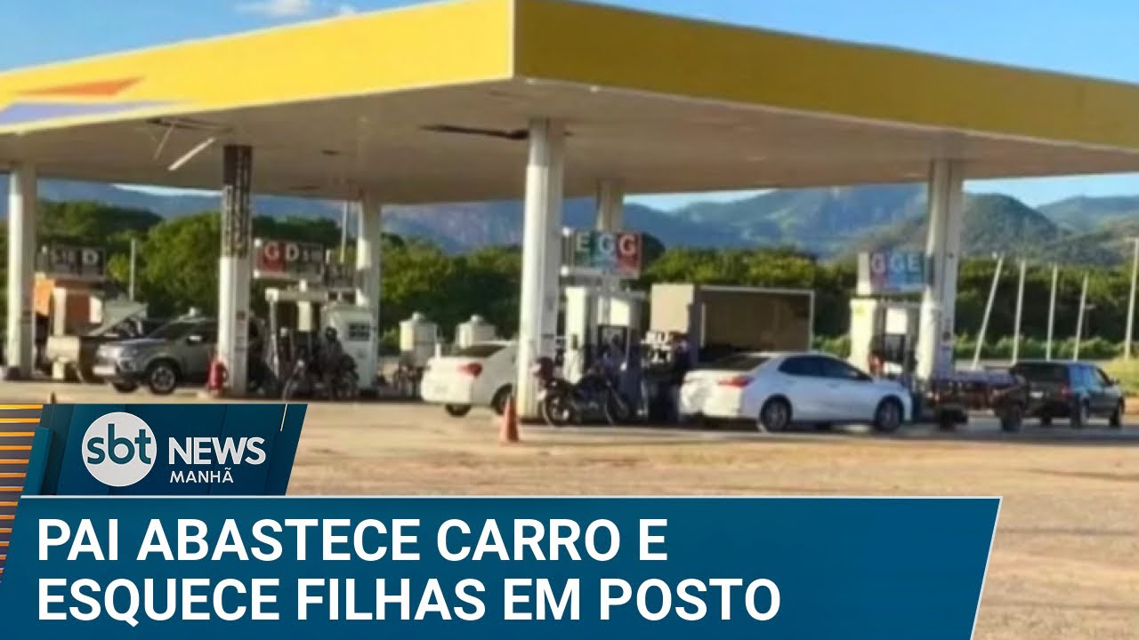 Pai esquece filhas em posto de gasolina e segue viagem | #SBTNews Manhã (23/01/25)