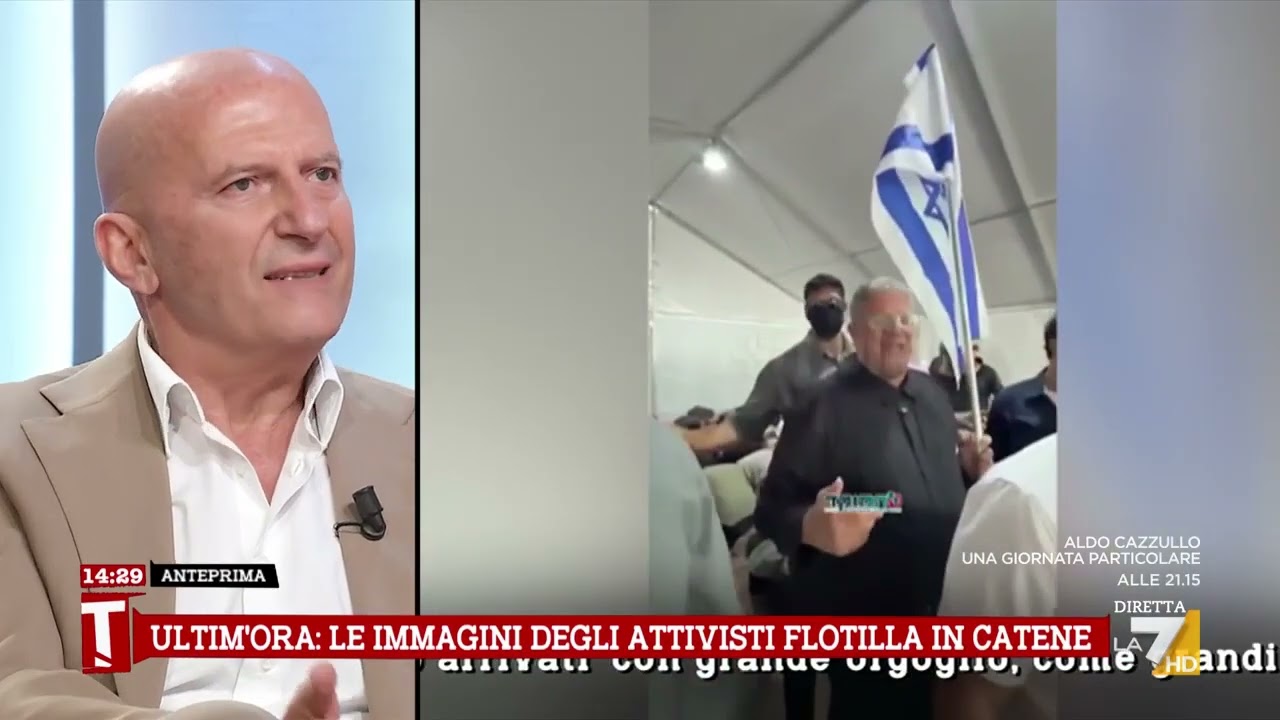 Flotilla, Ben-Gvir tra gli attivisti ammanettati, Minzolini: "Israele sta facendo male a se stessa"
