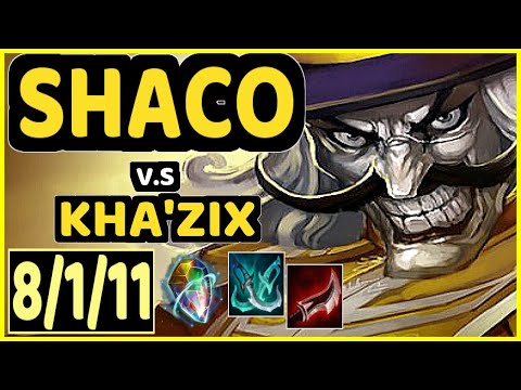 CHASESHACO (SHACO) vs KHA'ZIX - 8/1/11 KDA JUNGLE GAMEPLAY - NA Ranked MASTER