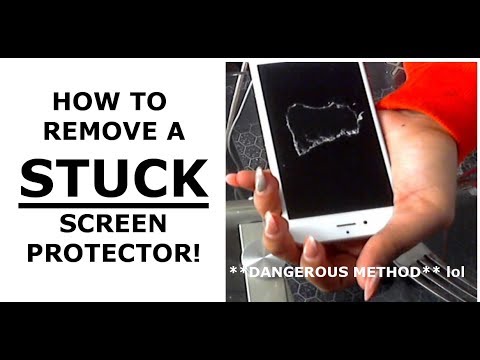 How to remove a STUCK screen protector (tempered glass)