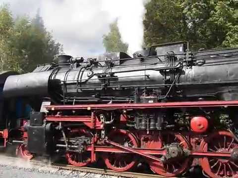 Der erste Dampfzug im wiederbelebten Bahnhof in Asch - Steamtrain in Aš [CZ]