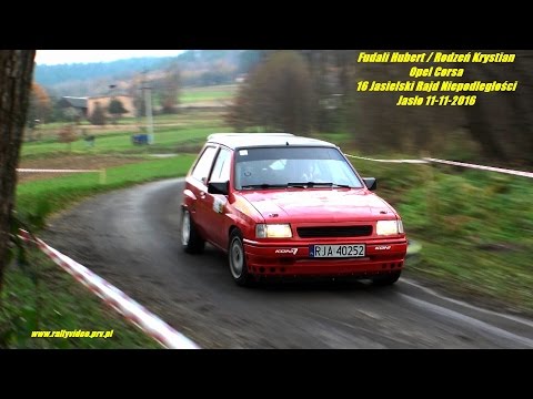 Fudali Hubert / Rodzeń Krystian - Opel Corsa - 16 Jasielski Rajd Niepodległości Jasło 11-11-2016