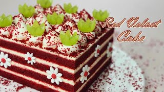 컵 계량 / 레드벨벳 케이크 만들기 / Lovely Red Velvet Cake Recipe / レッドベルベットケーキ / लाल मखमली केक