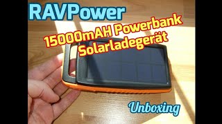 RAVPower 15000 Solar/Shokproof Charger RP-PB003 - відео 5