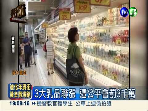 3乳品聯漲罰3千萬 業者抗罰敗訴